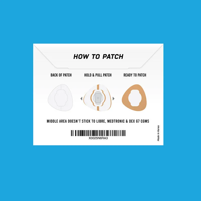 Not Just a Patch Adhesive patches for Freestyle Libre, Medtronic & Dexcom G7 - Pack of 20