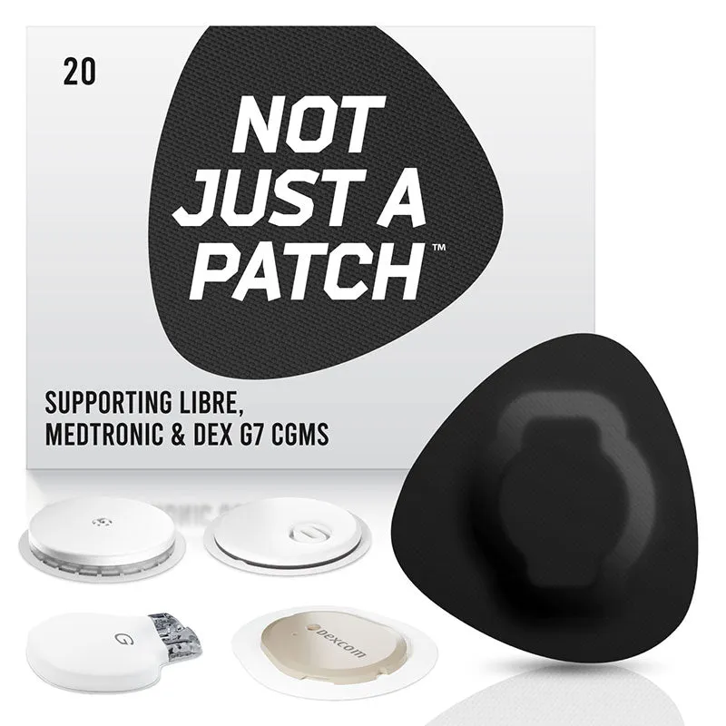 Not Just a Patch Adhesive patches for Freestyle Libre, Medtronic & Dexcom G7 - Pack of 20