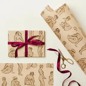 Nudes Patterned Wrapping Paper