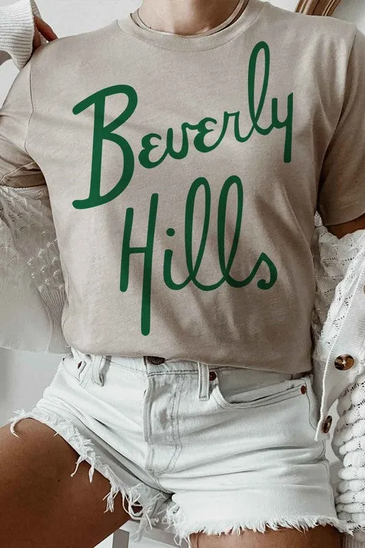 OVERSIZED BEVERLY HILLS GRAPHIC TEE