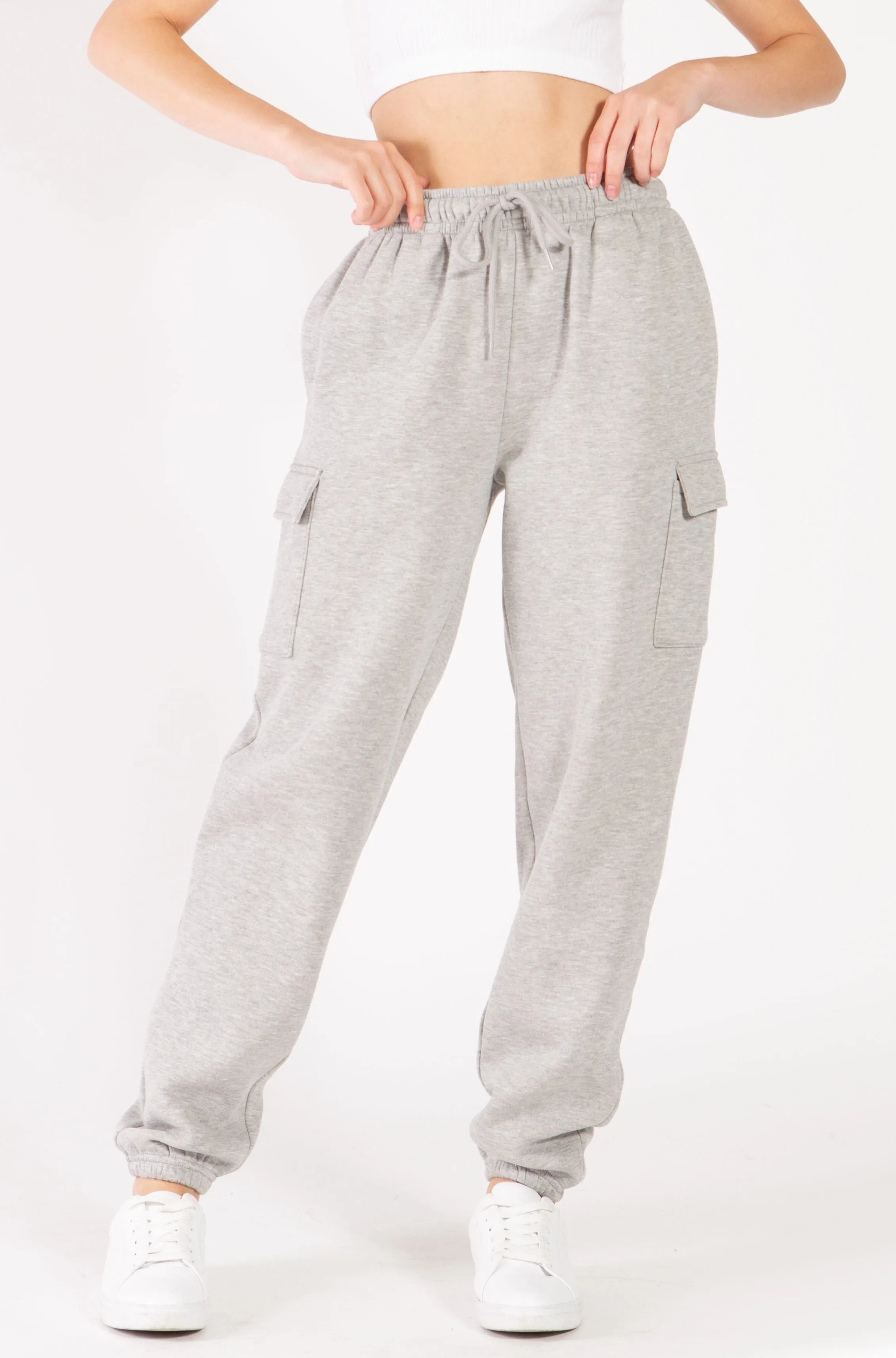 Oversized Fleece Cargo Sweatpants