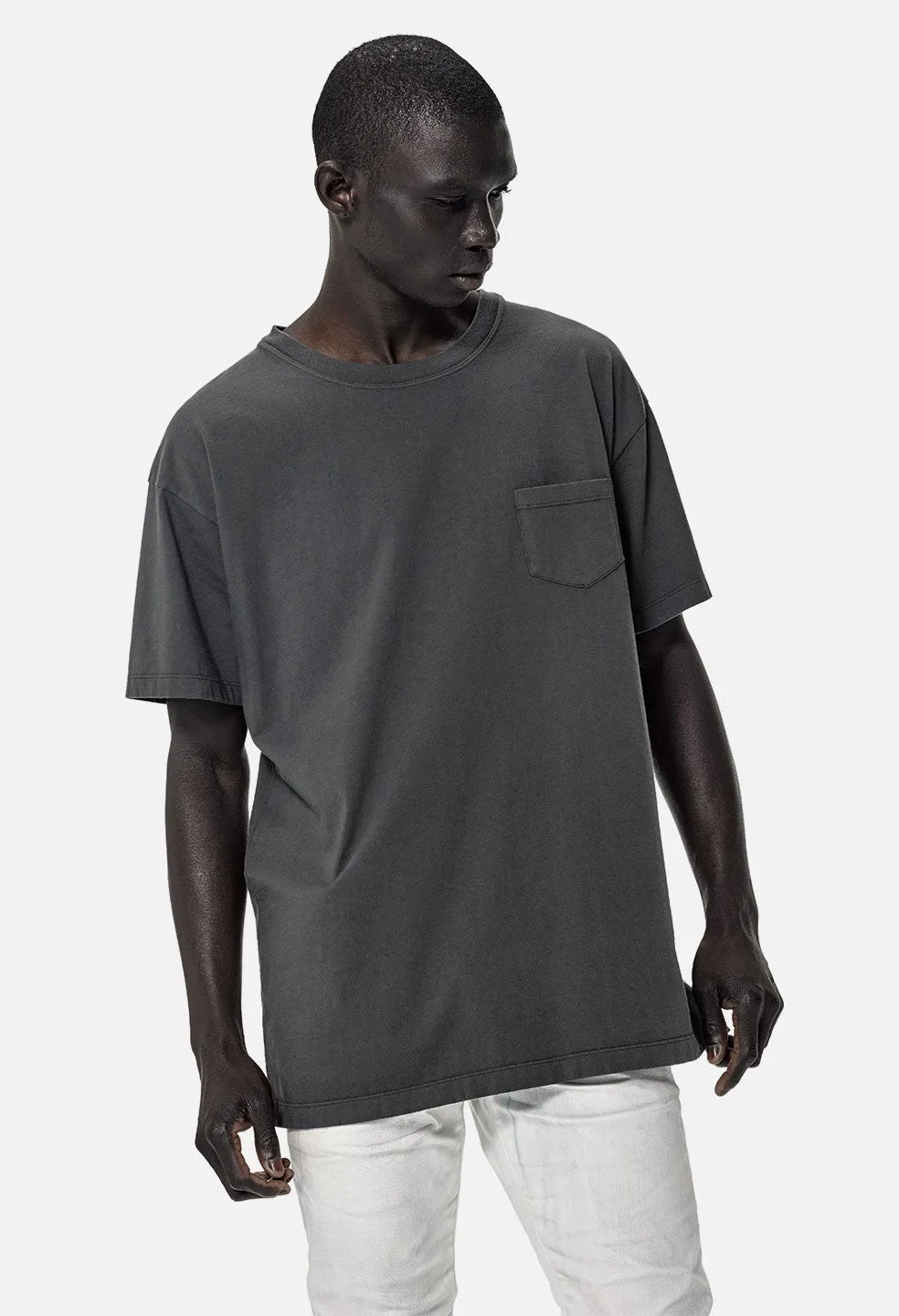 Oversized Pocket Tee / Charcoal