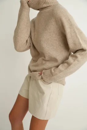 Oversized Wool Turtleneck