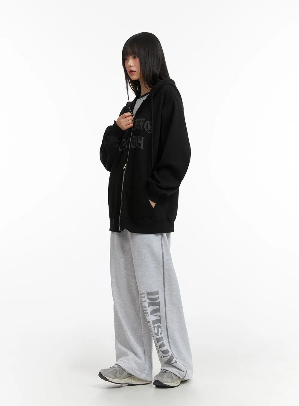 Oversized Zip-Up Hoodie CJ412