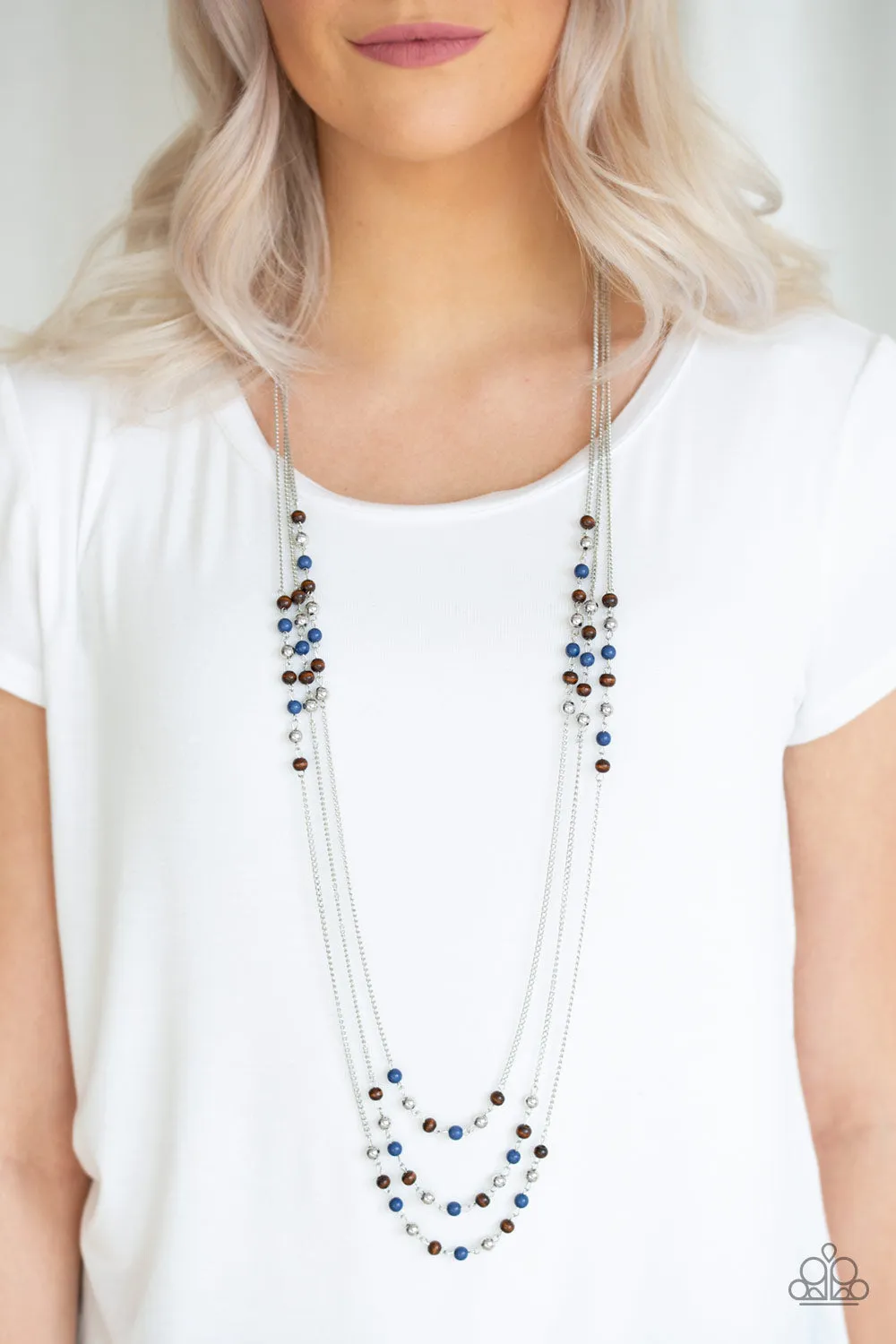 Paparazzi Seasonal Sensation - Blue Multi Necklace