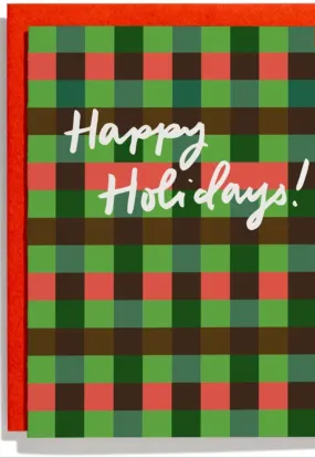 Plaid Holiday Notecard