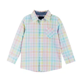 Plaid Pastel Button-Up | Multicolor