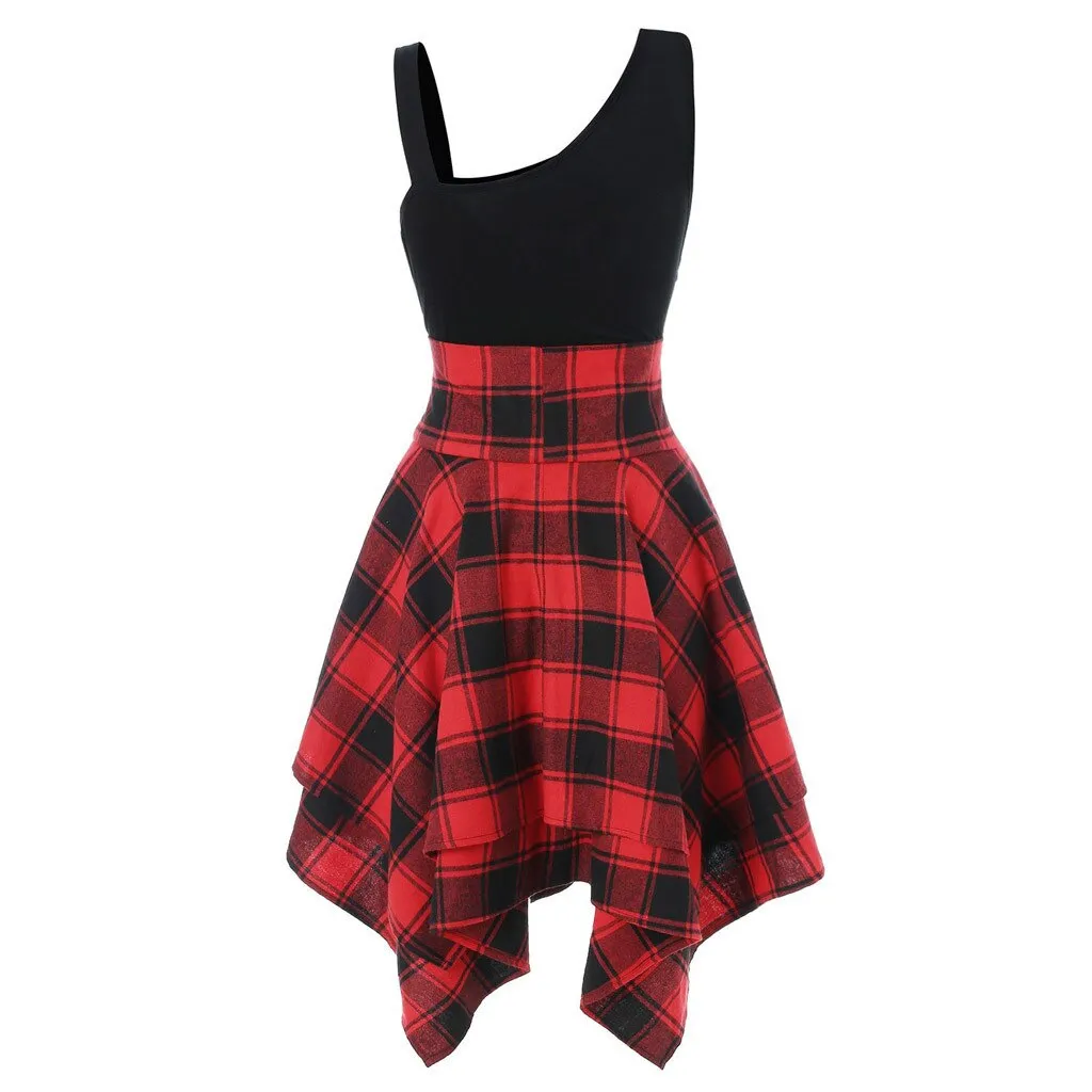 Plaid Punk Dress