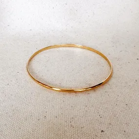 Plain 18k Gold Filled Classic Bangle