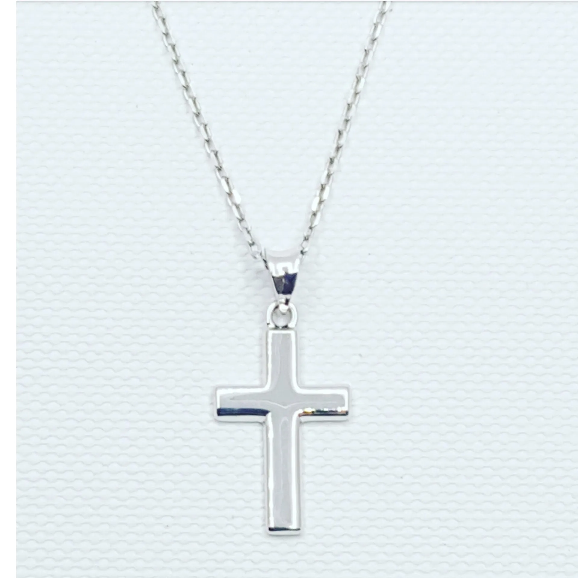 Plain cross necklace