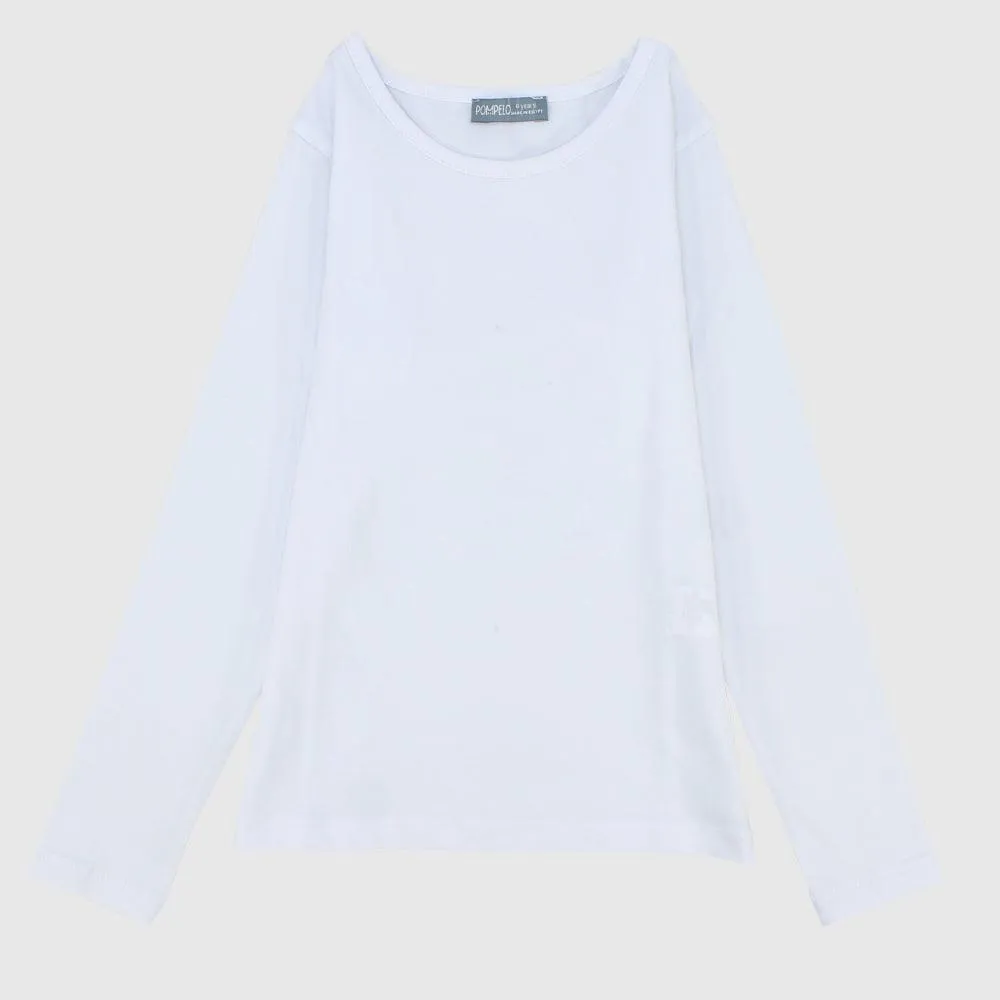 Plain Long-Sleeved T-Shirt