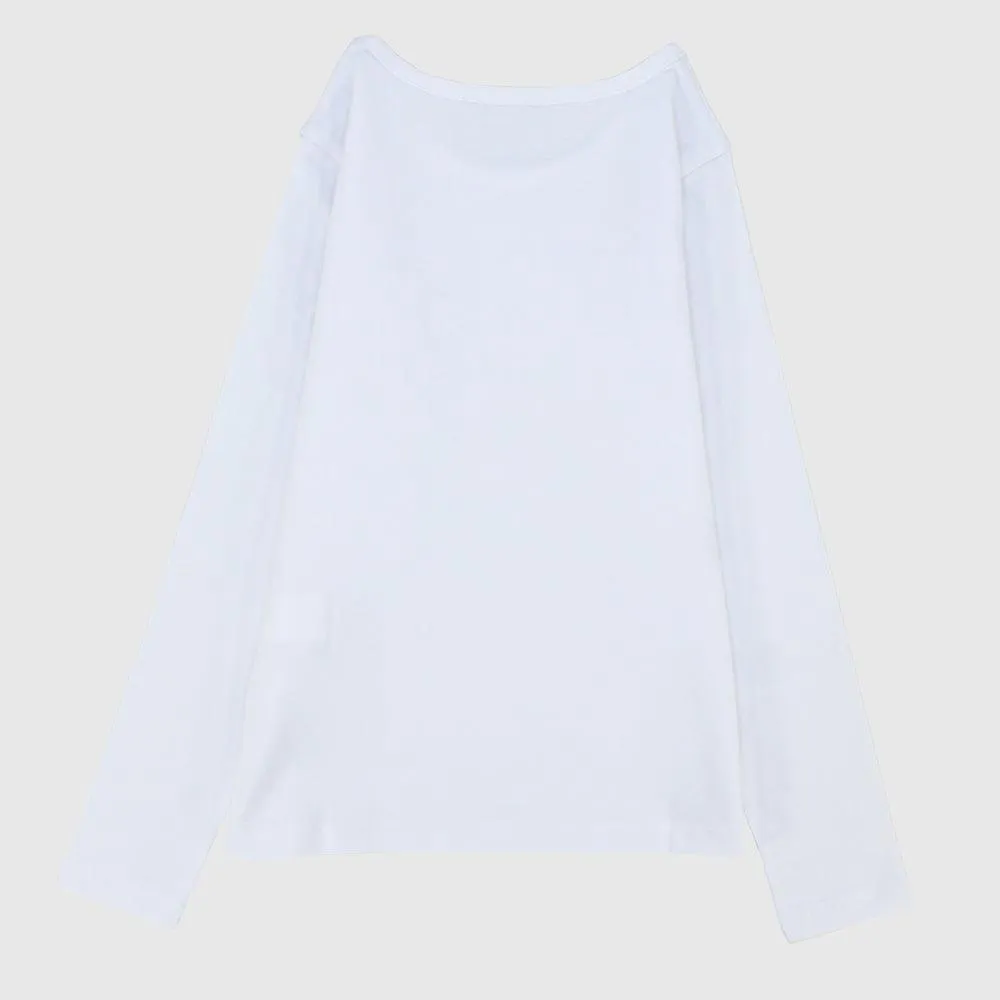 Plain Long-Sleeved T-Shirt