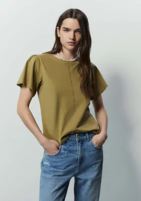 Plain ruffles top