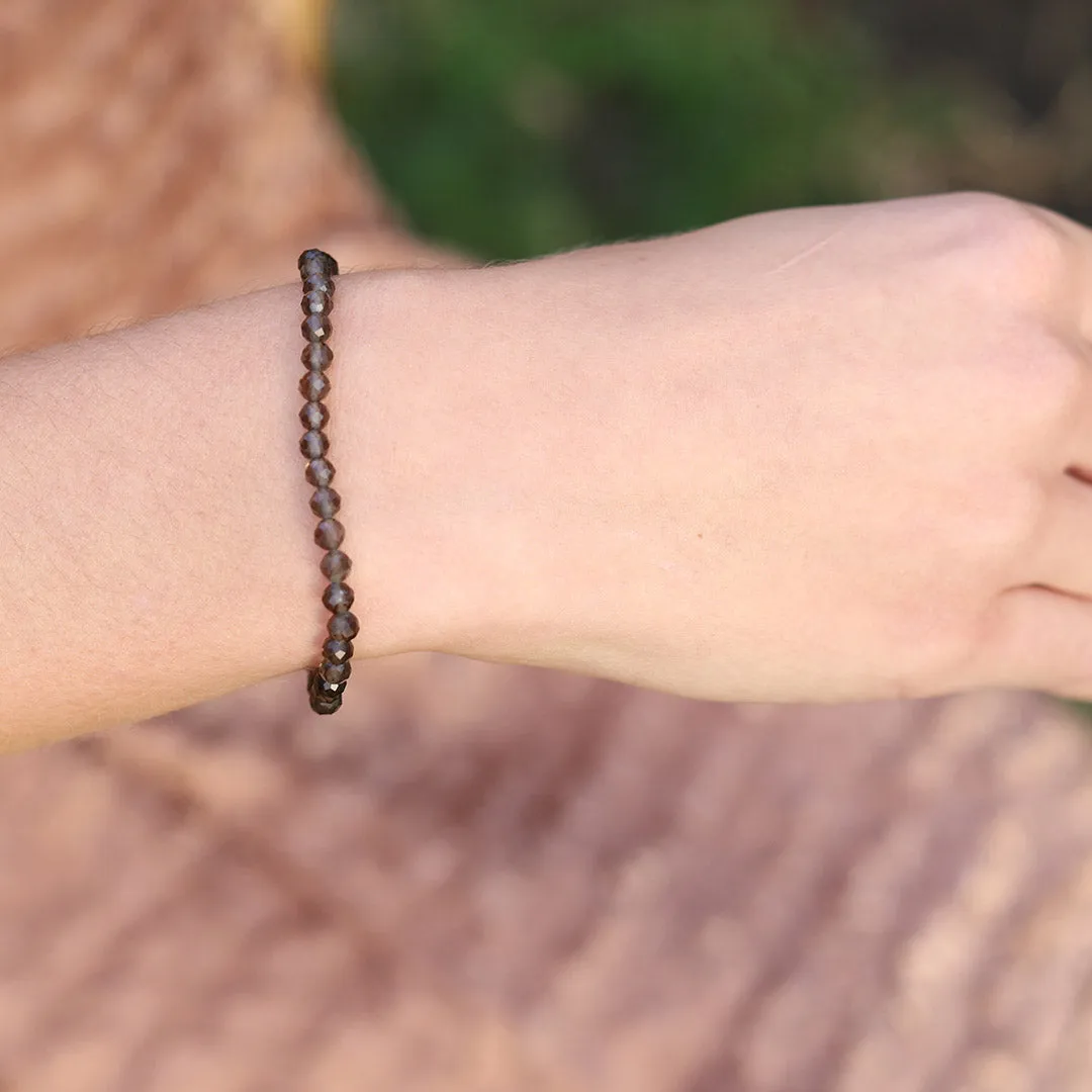 Positivity Smoky Quartz Delicate Luxury Bracelet