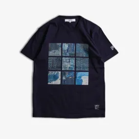 PRINTED BORO TEE 'NAVY'