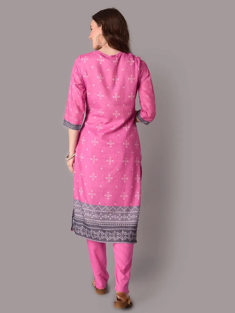 Printed Kurta Trouser Dupatta