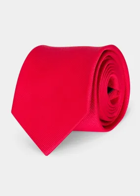 Red Plain Tie