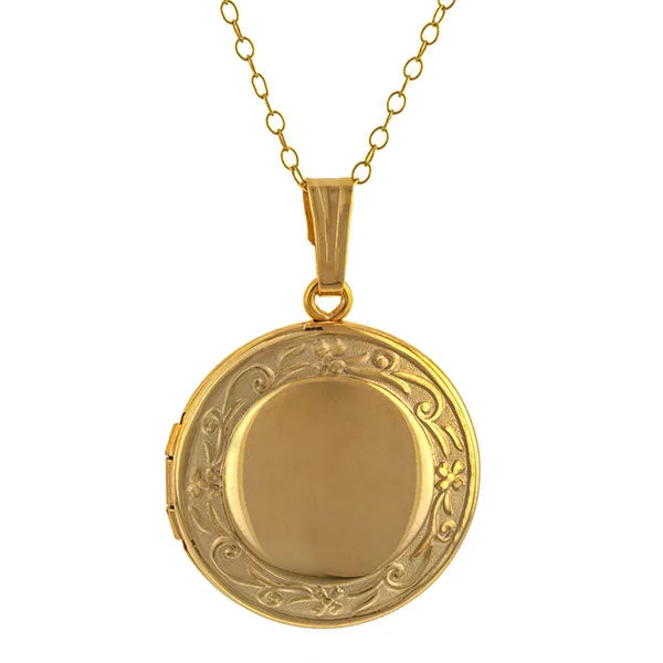 Round Patterned Locket