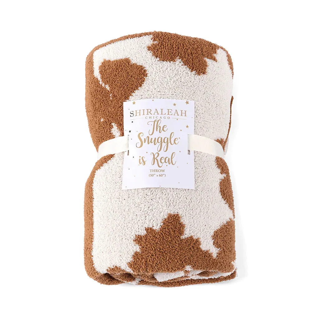 Rowan Floral Reversible Throw, Almond