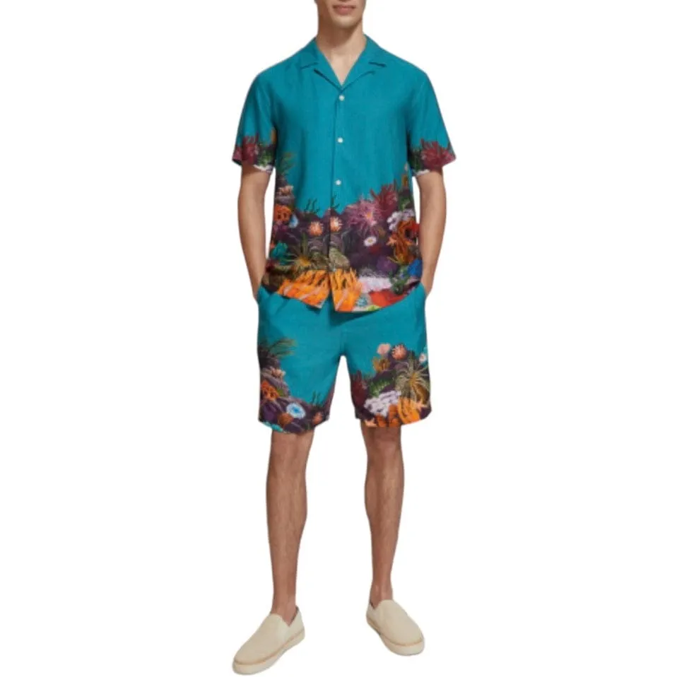 Scotch & Soda Seasonal Placement Printed Bermuda Shorts (Seanery) 175745