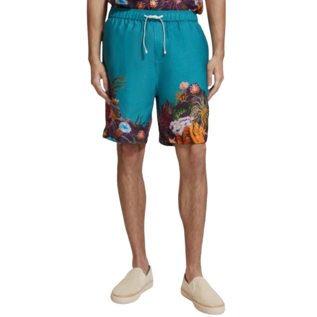 Scotch & Soda Seasonal Placement Printed Bermuda Shorts (Seanery) 175745