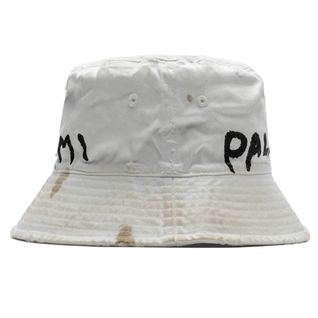 Seasonal Logo Bucket Hat - Beige/Black