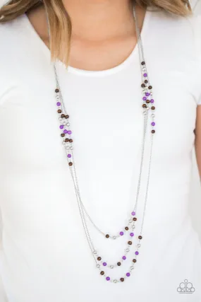 Seasonal Sensation Purple Necklace Set