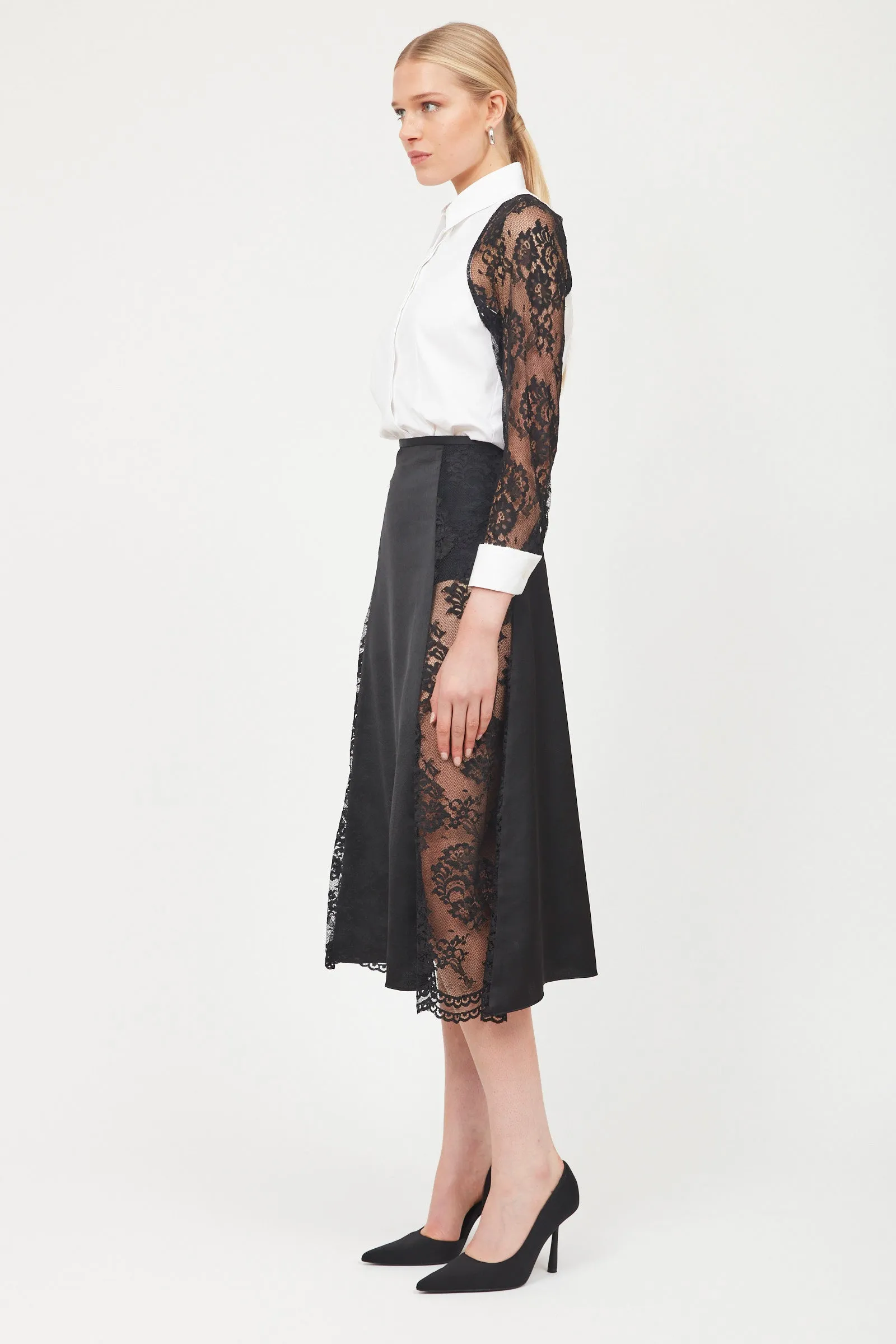 Sheer Flare Skirt