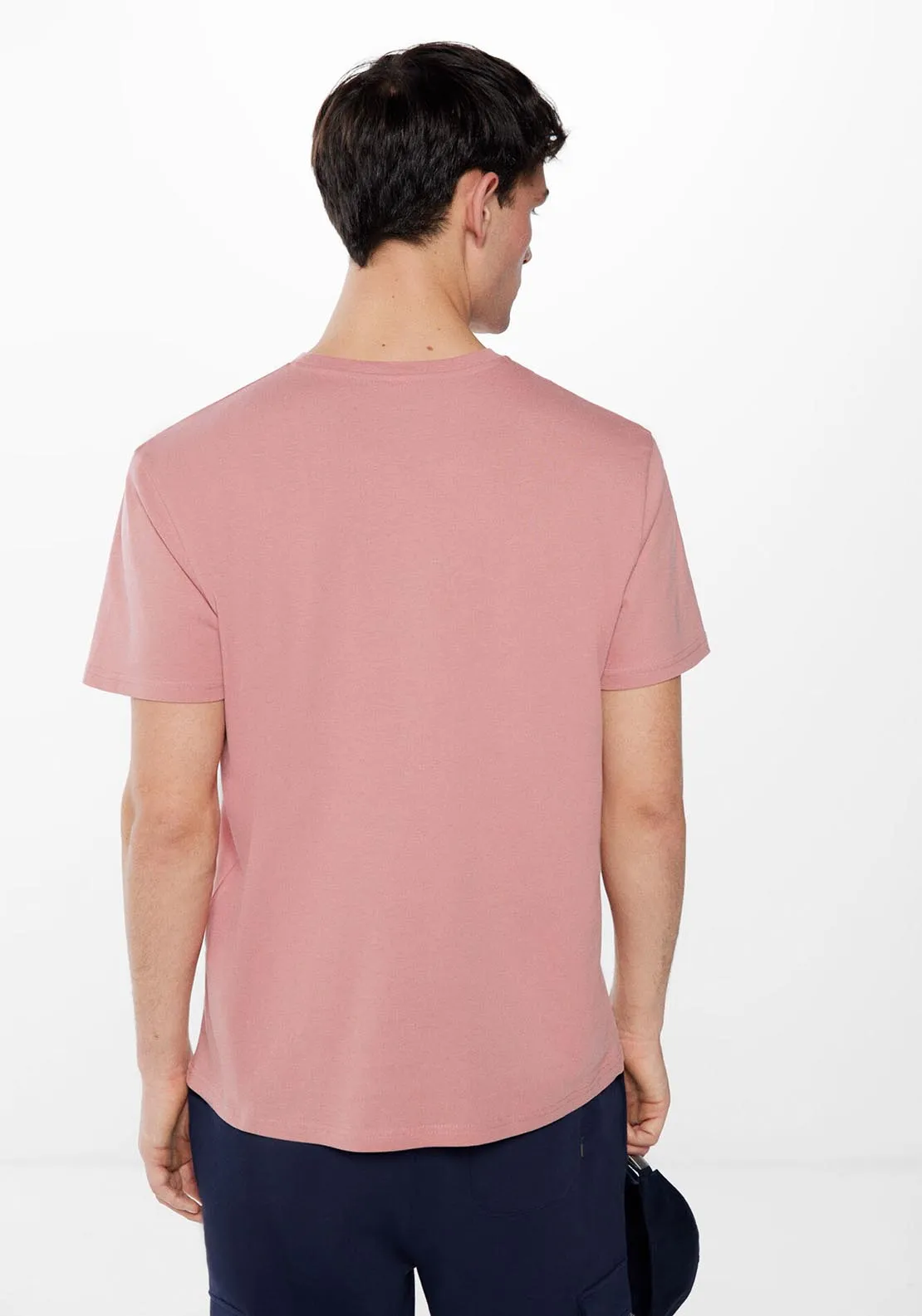 Short Sleeve Plain Tshirt - Pink