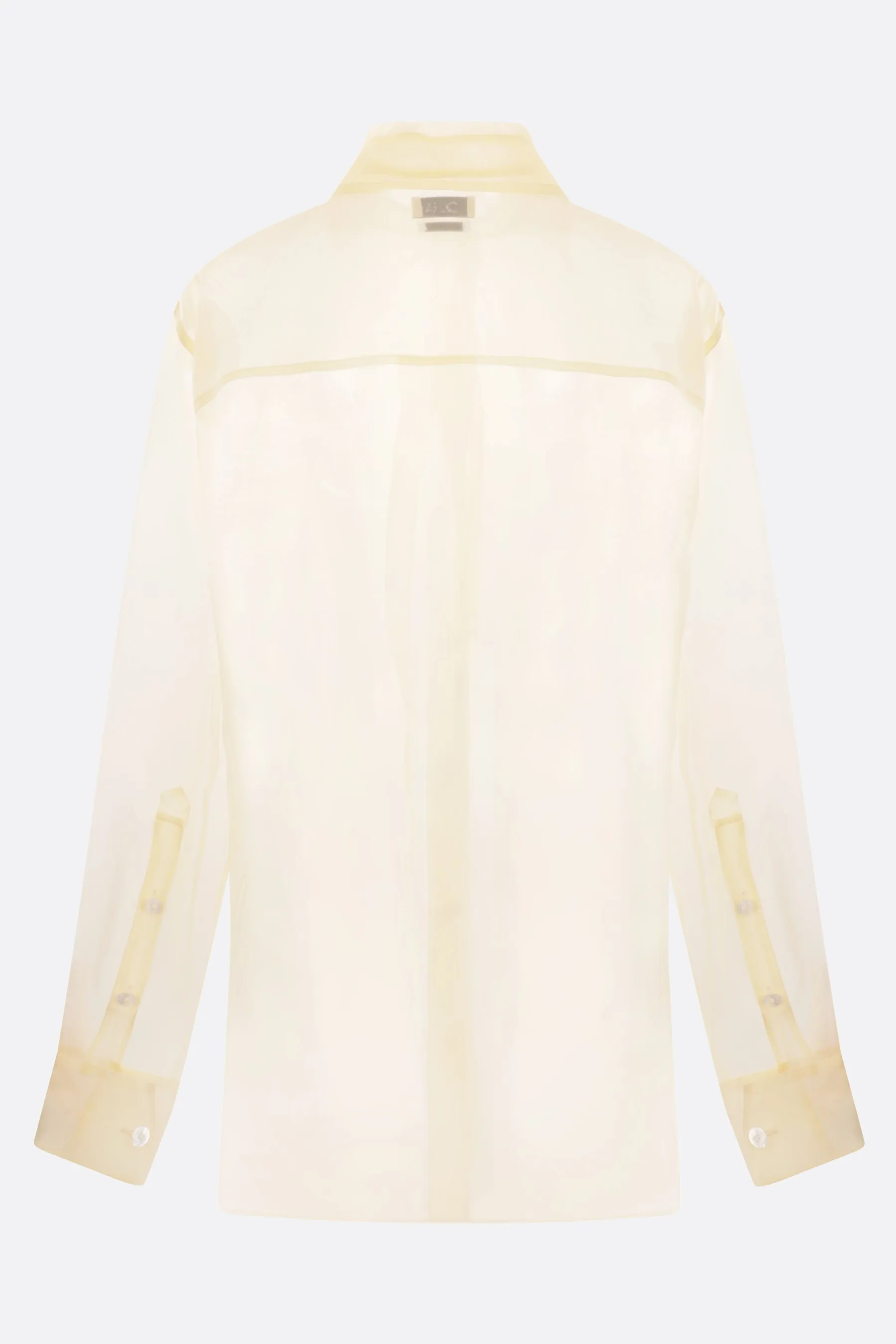 silk organza oversized shirt