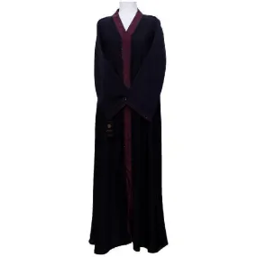 Simple Plain Front Open Abaya