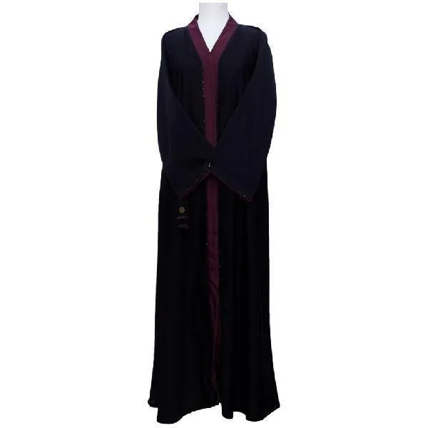 Simple Plain Front Open Abaya