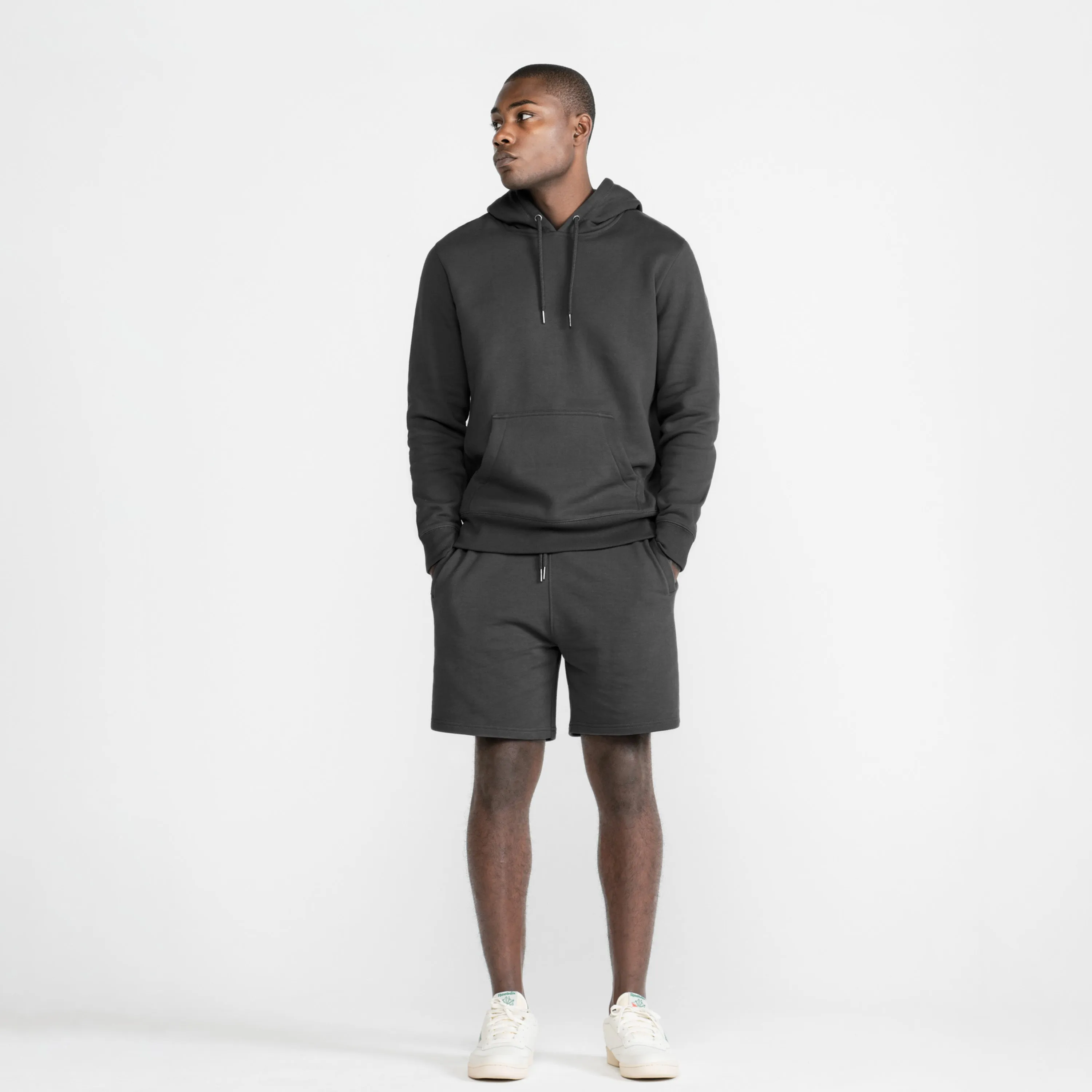 Slate Organic Cotton Hooded Sweatshirt