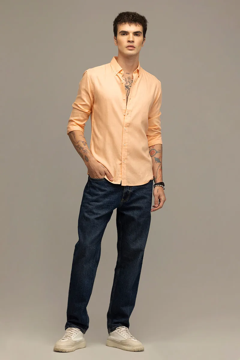 Sleek Style Plain Peach Shirt