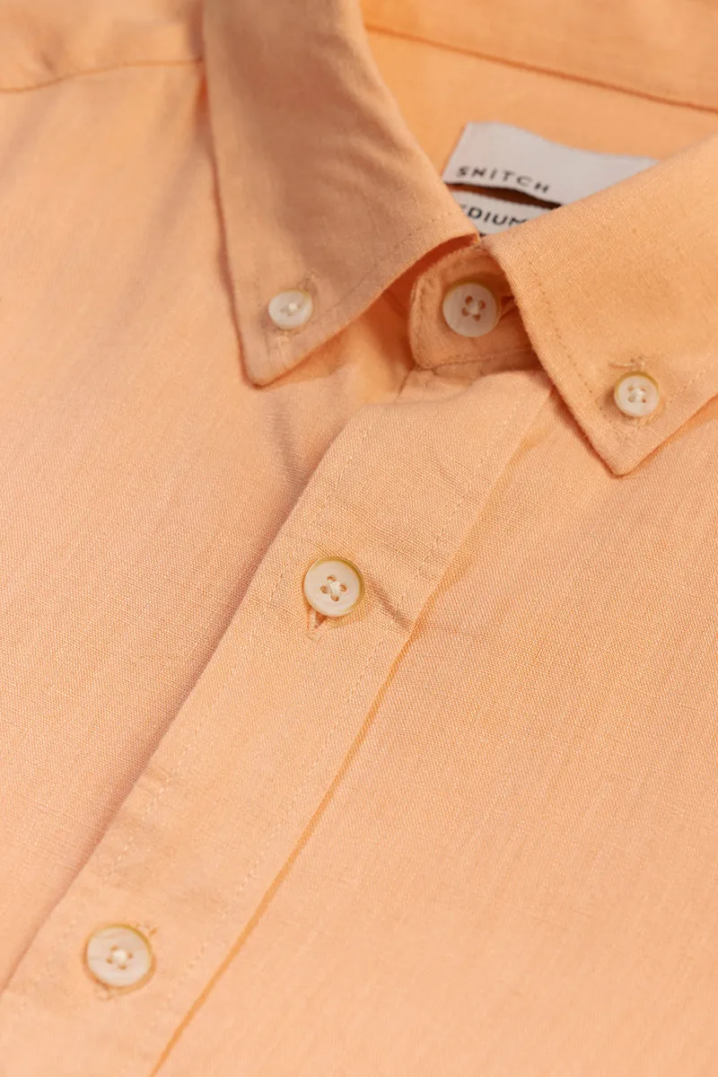 Sleek Style Plain Peach Shirt