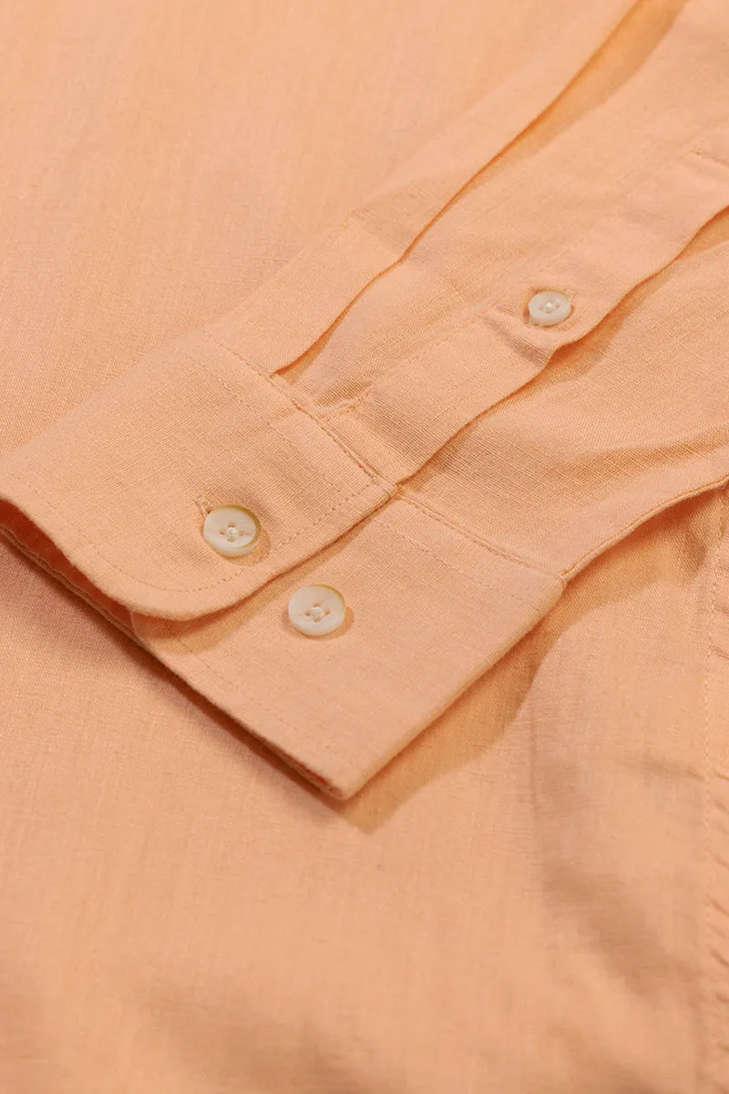 Sleek Style Plain Peach Shirt