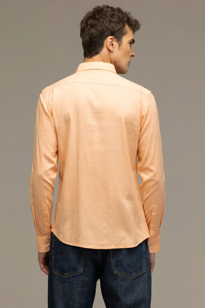 Sleek Style Plain Peach Shirt