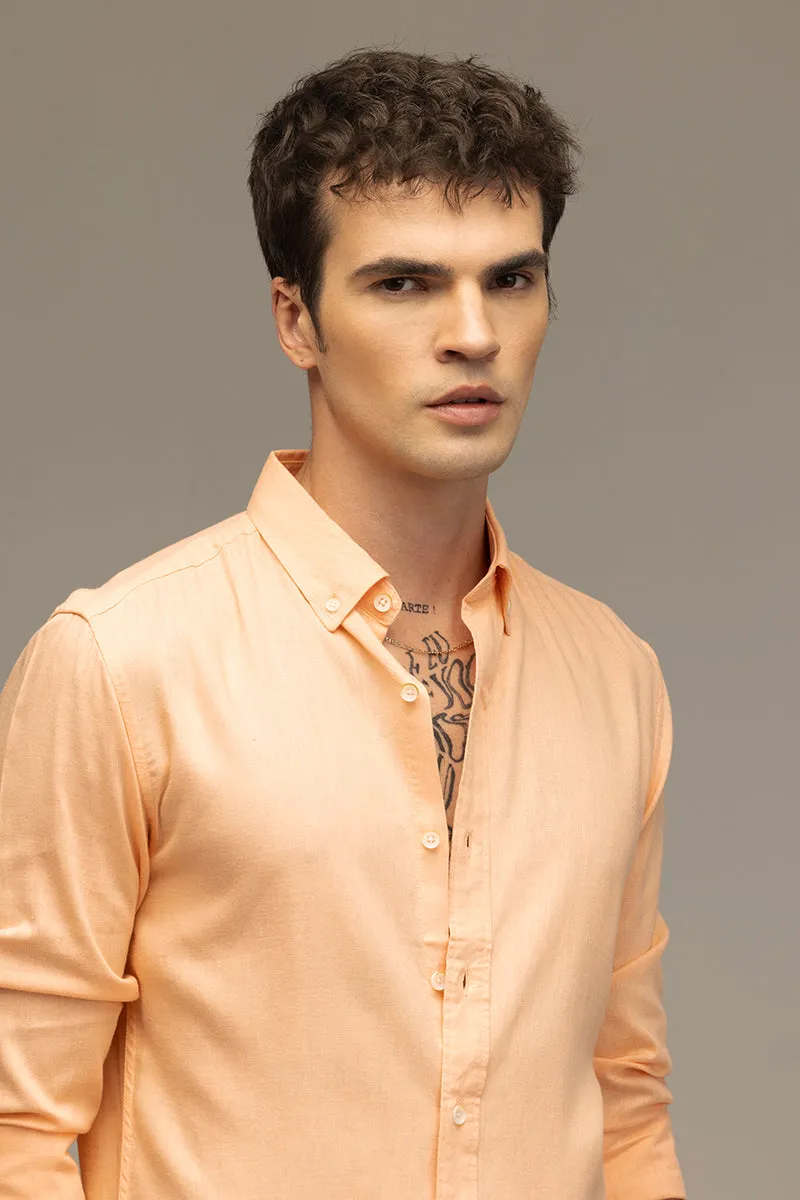 Sleek Style Plain Peach Shirt