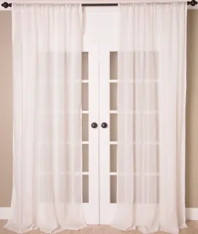 Solid Linen Sheer Curtains