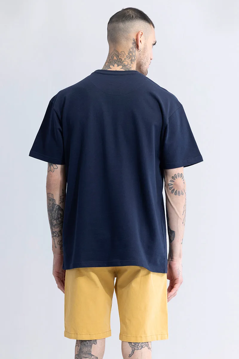 Solitude Navy Oversized T-Shirt