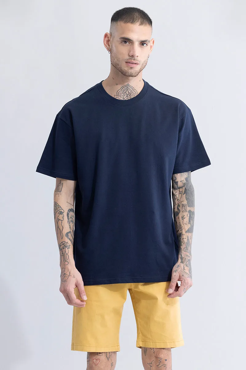 Solitude Navy Oversized T-Shirt