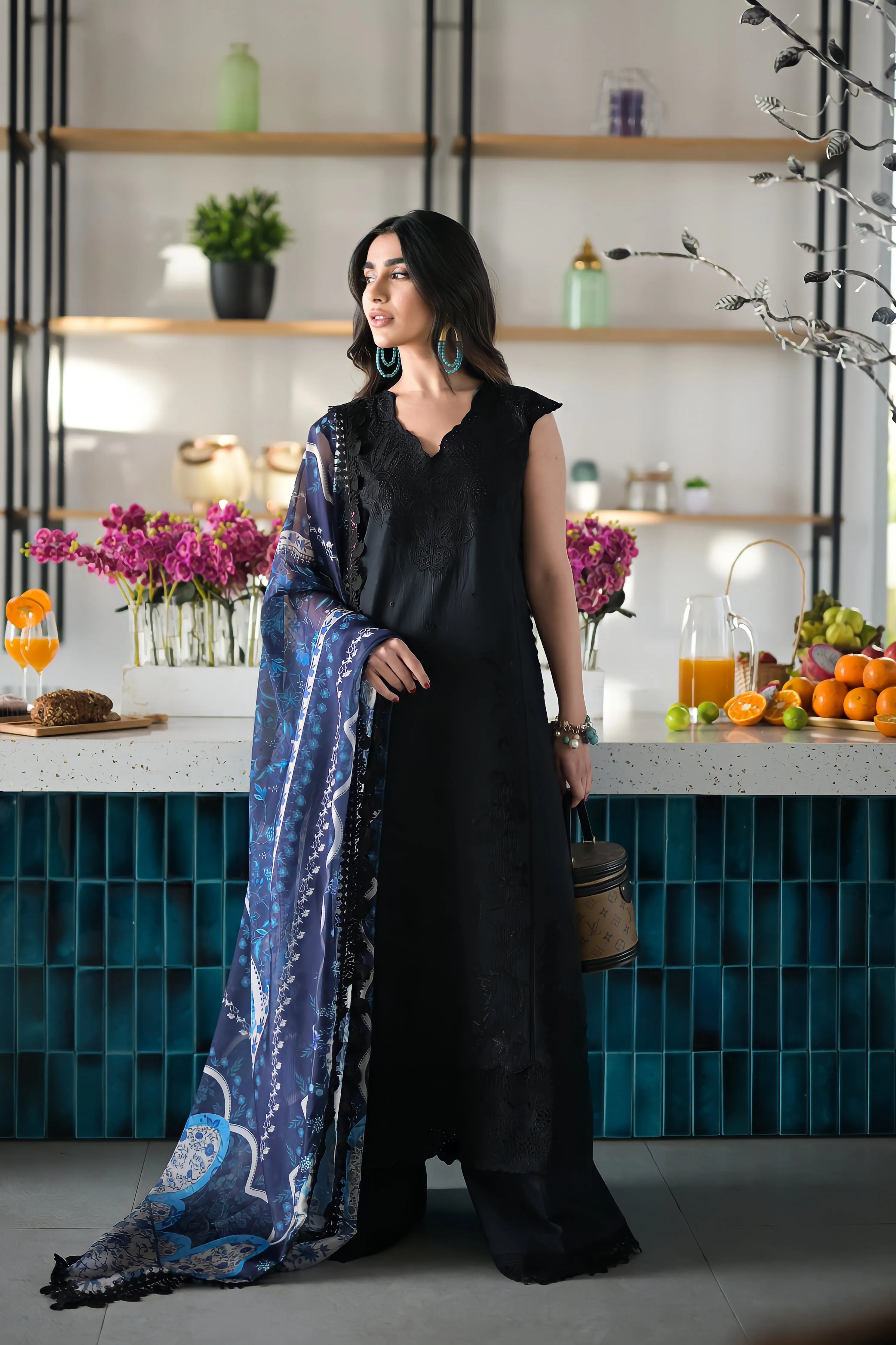 Sona (BLACK) Luxury Lawn