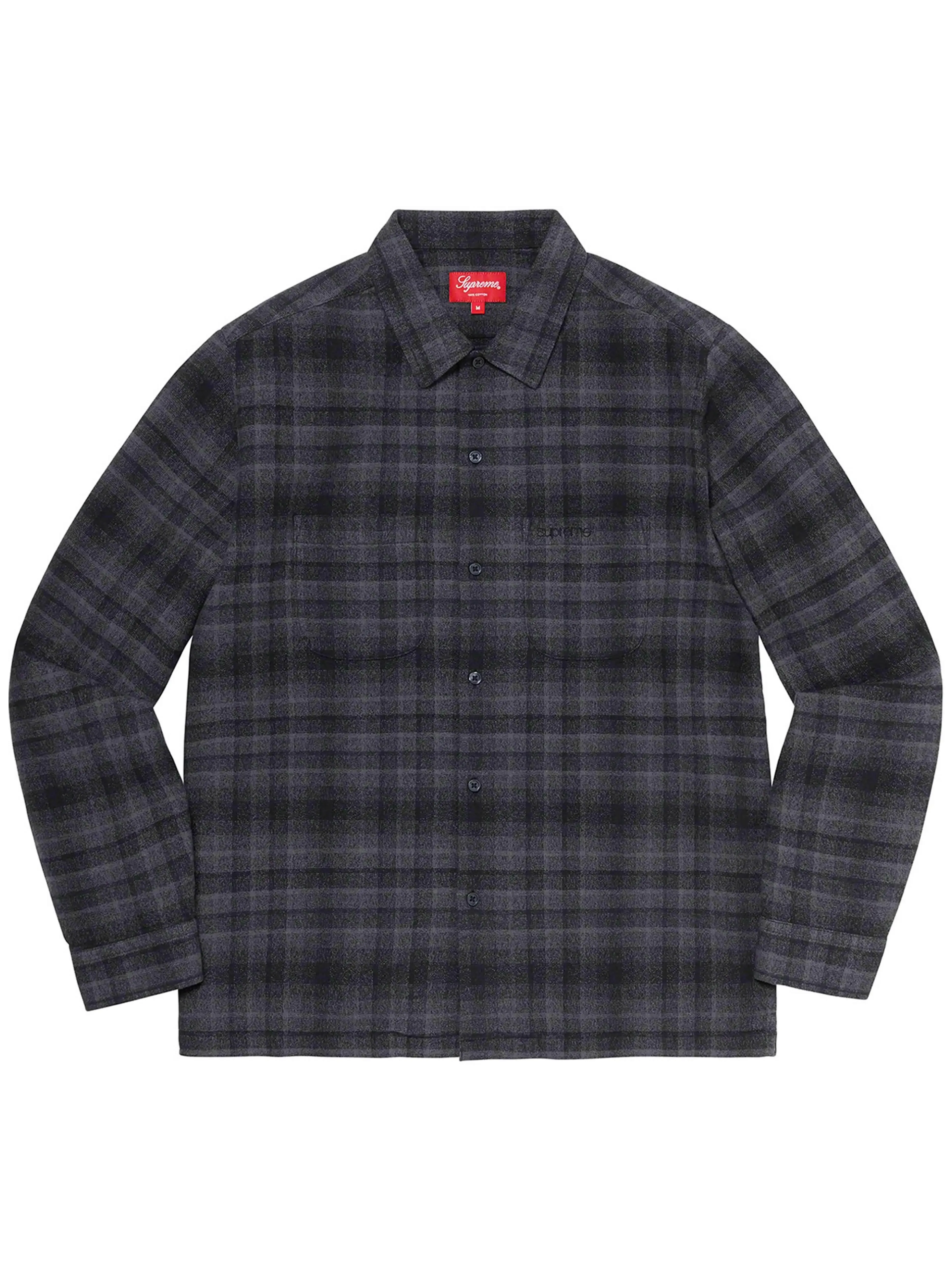 Supreme Plaid Flannel Shirt Black [SS21]