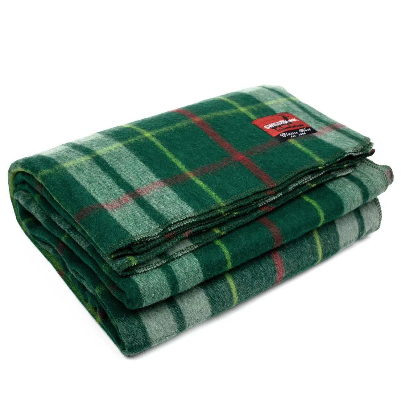 Swiss Link Wool Plaid Blankets