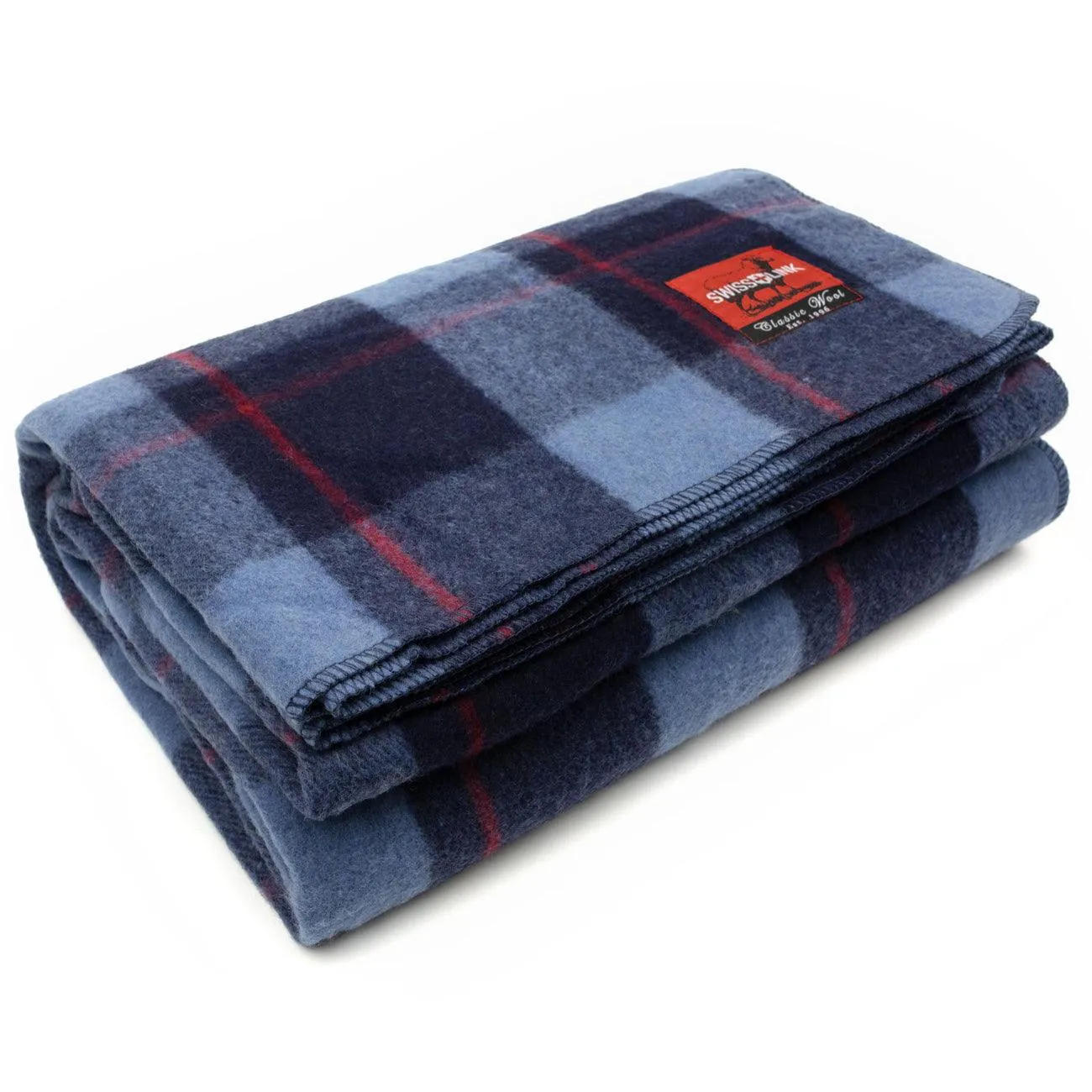 Swiss Link Wool Plaid Blankets