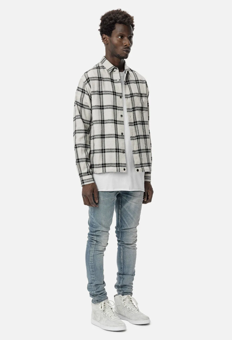 Switch Overshirt / Bone Plaid