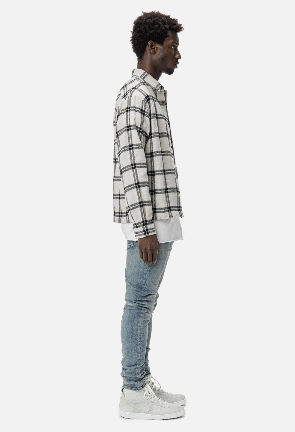 Switch Overshirt / Bone Plaid