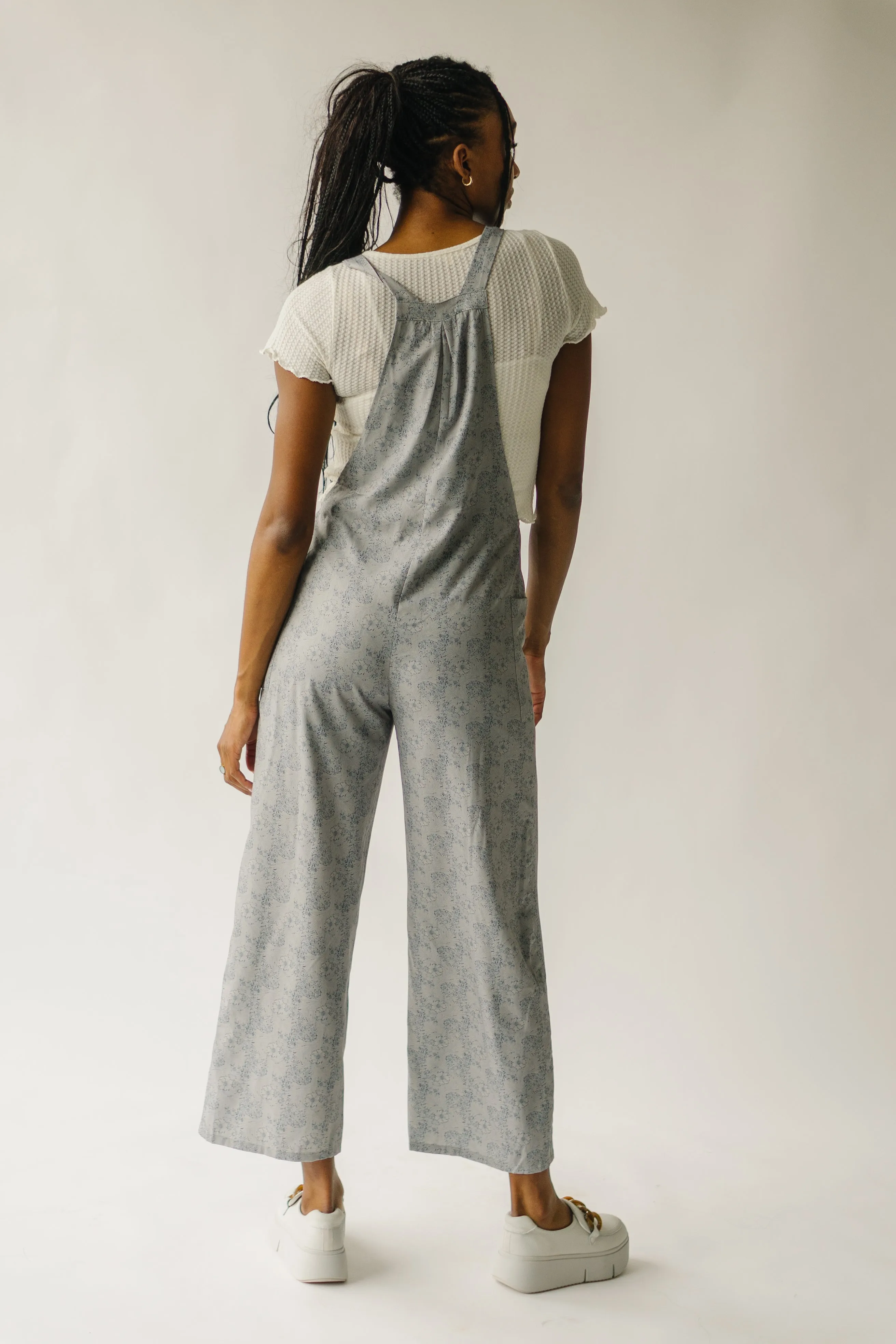 The Dillard Abstract Patterned Jumpsuit in Grey