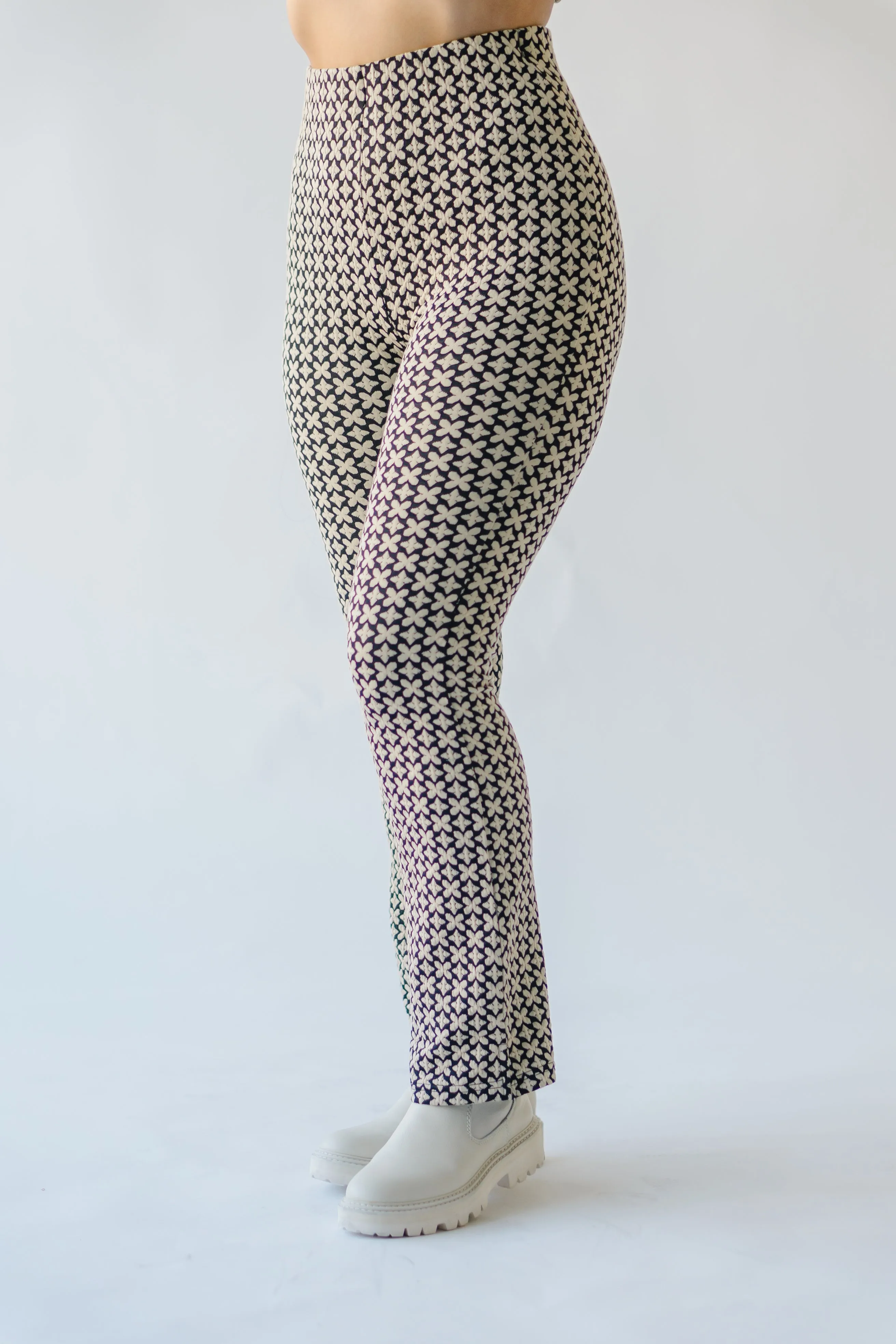 The Hatchell Patterned Pant in Black Multi