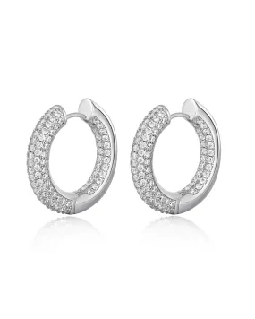 The Reversible Amalfi Hoops- Silver